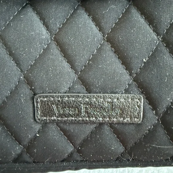 GUC Vera Bradley Black Quilted Crossbody Bag - Picture 2 of 9